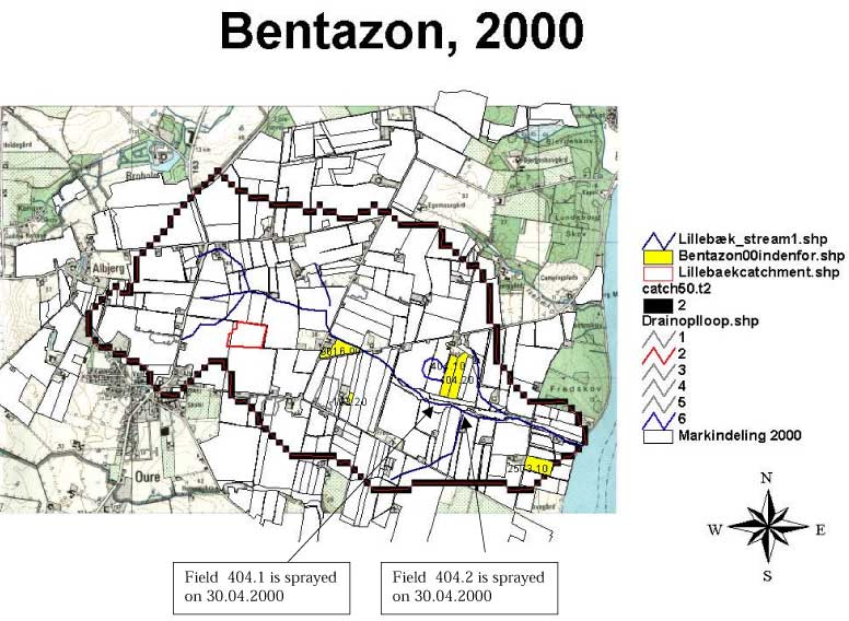 Figure: Bentazon, 2000