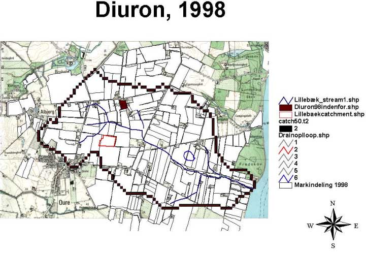 Figure: Diuron, 1998