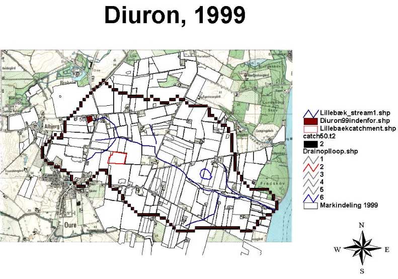 Figure: Diuron, 1999