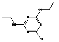 Structural formula simazine