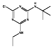 Structural formula terbutylazine