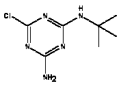 Structural formula desethyl terbutylazine