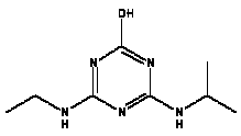 Structural formula hydroxyatrazine
