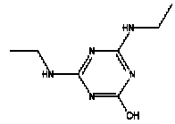 Structural formula hydroxysimazine
