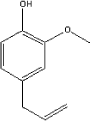Eugenol - Molecular structure