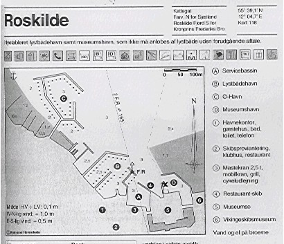 Figur 20. Kort over Roskilde Havn og flådens placering