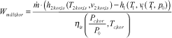 Formel til beregning af det korrigerede målte effektoptag