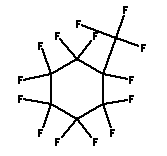 Figur 2.1: Perfluorcarbon (Perfluoromethylcyclohexan, C<sub>7</sub>F<sub>14</sub>)</em>