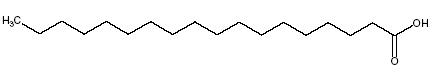 Figur 2.1 Formel for stearinsyre