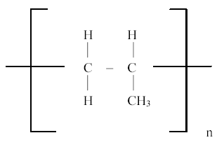 Figur 1. Grundformel for polypropylen (PP)