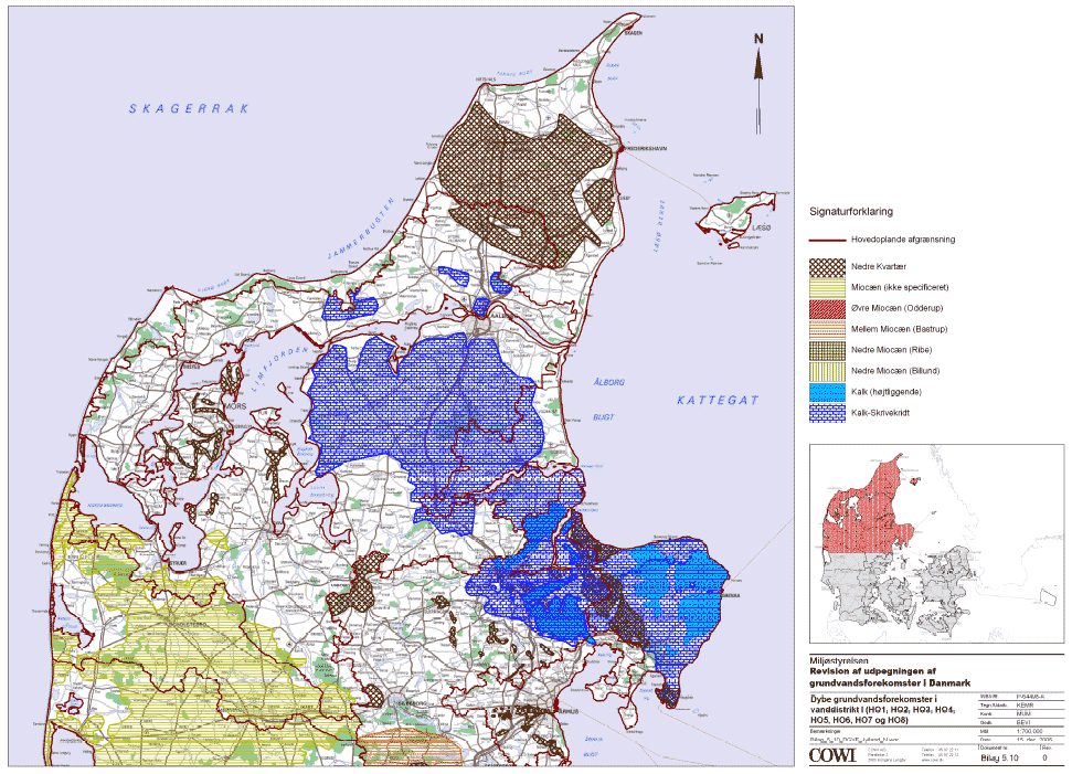 Bilag 5.10 Dybe Grundvandsforekomster, Nordjylland