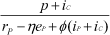 p+iC/rP-ηeP+φ(iP+iC)
