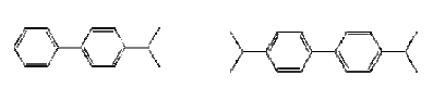 Figure 0.6: The chemical structure of Ruetasolv BP 4103 (CAS-No. 25640-78-2) – to the left, and Ruetasolv BP 4201 (CAS-No. 69009-90-1) to the left. Both products are mixtures of isomers.
