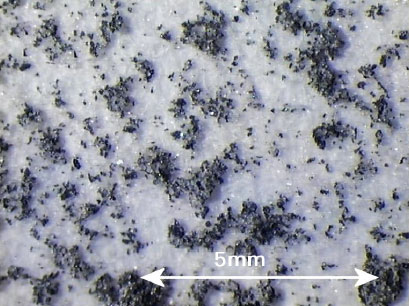 Figure 6.1 Picture of filtered-off dust particles on filter paper from leaching test with infill 14, large-scale