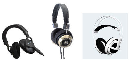 Figur 1. Around-ear hovedtelefoner – forskellige modeller
