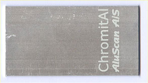 Figur 2.16 p8 Chromital –Aluminium med trivalent Krompassiverings overfladebelægning. Der opnås Ingen reaktion i spottest og ingen bobleudvikling hvoraf konkluderes at emnet ikke indeholder krom(VI).