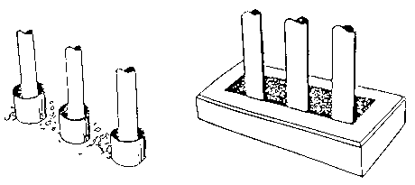 Pipe entry between floors
