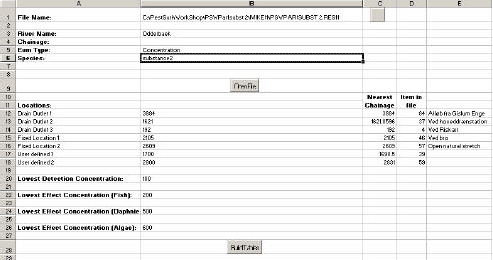 Figure 4.2 Setup page of the result presentation programme.