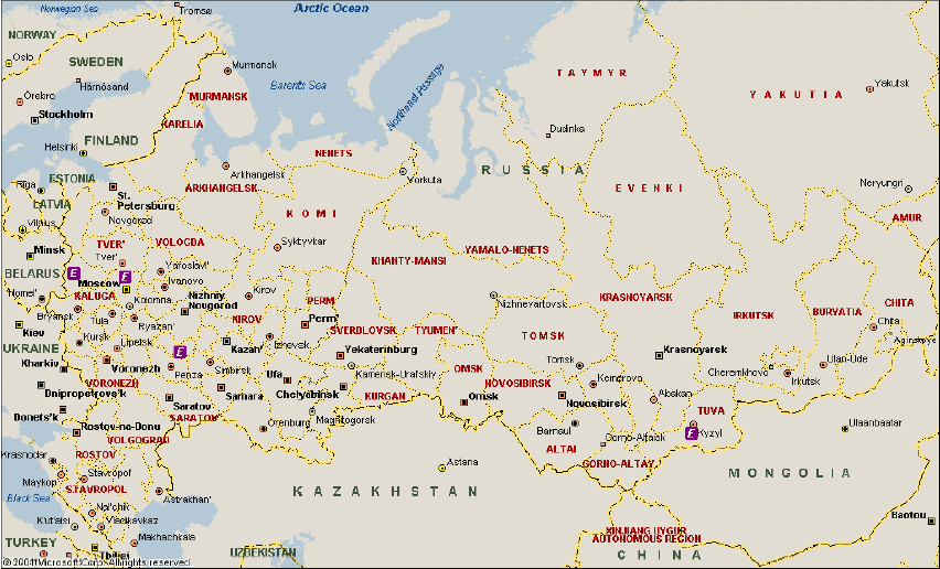 Figure 3.13 Location of facilities for production of lamps, batteries and thermometers