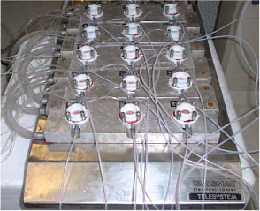 Figure 9: Flow-through cells (Use of picture permitted by Dr. Wilkinson SC, University of Newcastle).