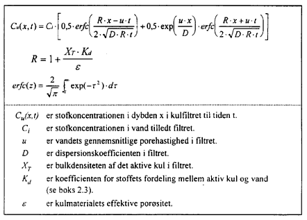 Boks 2.2 Adsorptionsmodel med line�r adsorption (10 Kb)
