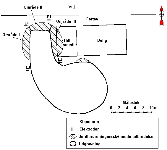 Situationsplan for forsøgsprojekt 5. 