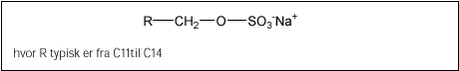 Figur 6.2 Struktur af alkylsulfater