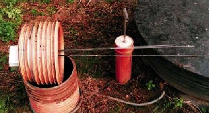 Følere ved tørbrønden sørger for at sætte pumpen i gang, når gylleniveauet stiger, så gyllen bliver pumpet over i gylletanken.