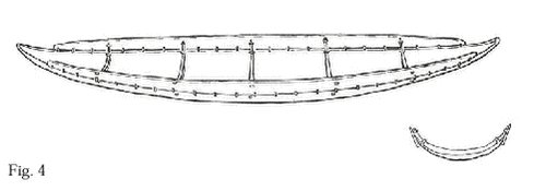 Fart&oslash;j forh&oslash;jet med to p&aring;syede planker (fig.4).