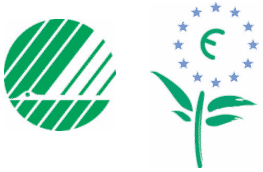 Figur D1: Milj&oslash;m&aelig;rkerne Svanen og EU-Blomsten