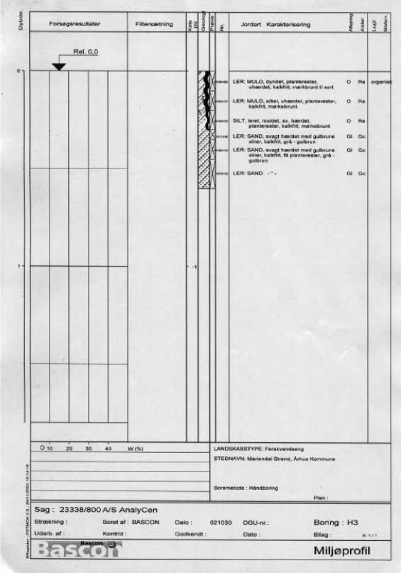 Boreprofil H3