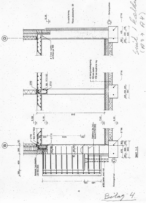 Bilag D Snit i kælder
