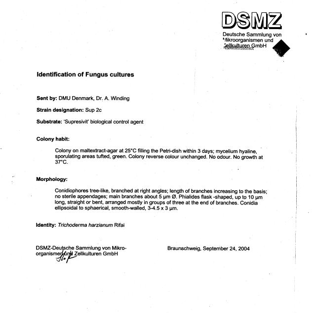 Identification schemes from Deutsche Sammlung von Mikroorganismen und Zellkulturen