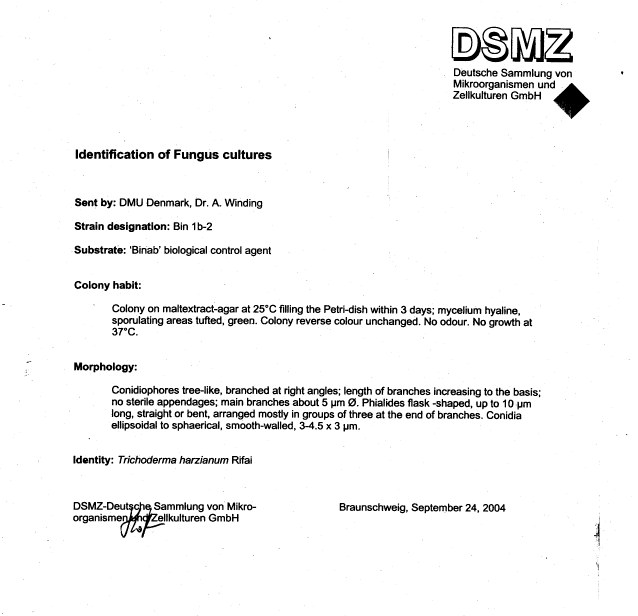 Identification schemes from Deutsche Sammlung von Mikroorganismen und Zellkulturen
