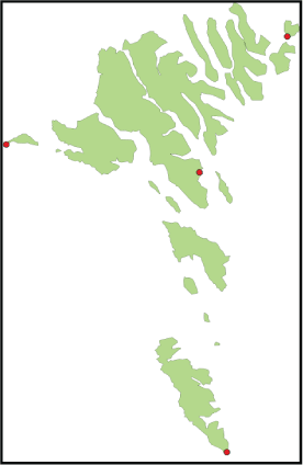 FIGURE H-3: DMI&rsquo;S NETWORK OF WEATHER STATIONS ON THE FAROE ISLANDS