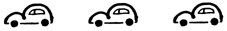 Illustration: Tre sm bil (5 Kb)