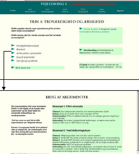 Figur 7.6: Trin 4: Troværdighed og ærlighed - der handler om forsigtighedsprincippet, åbenhed, andre parters synspunkter, brug af argumenter samt sprogbrug og attitude.
