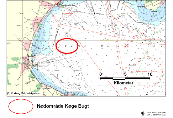 Figur 3.16 Regionplanskort, kort med naturbeskyttelsesinteresser samt s&oslash;kort der angiver n&oslash;domr&aring;de ved K&oslash;ge Flak