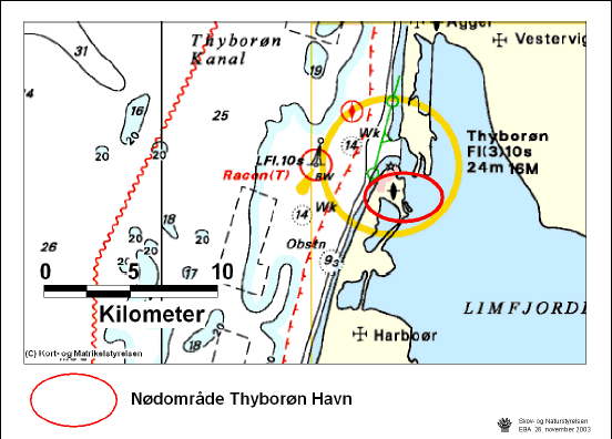 Figur 3.2 Regionplanskort, kort med naturbeskyttelsesinteresser samt s&oslash;kort der angiver n&oslash;domr&aring;de i Thybor&oslash;n Havn