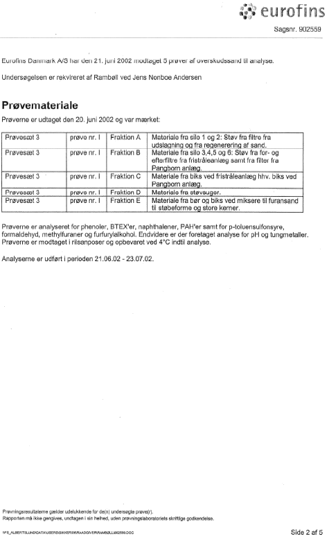Analyserapporter, karakterisering