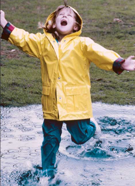 girl in the rain