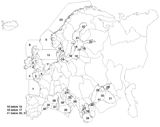 Annex 5.2: The coastal seas modelled in CARMEN