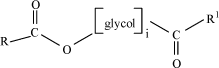 Fig. 7.8 The chemical structure of an aliphatic polyglycol ester. R and R' are aliphatic radicals.