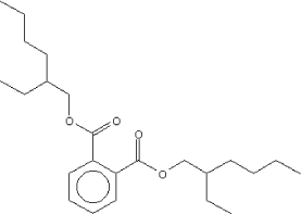 Molecular structure: Bis (2-ethylhexyl)phthalate
