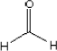 Molecular structure: CH2O