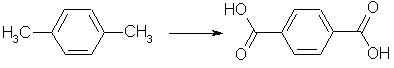 figur 11.3, p-Xylen oxideres til terephthalsyre/terephthalat. (2 kb)