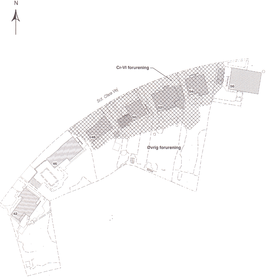 Oversigtsplan, oprensningsområde