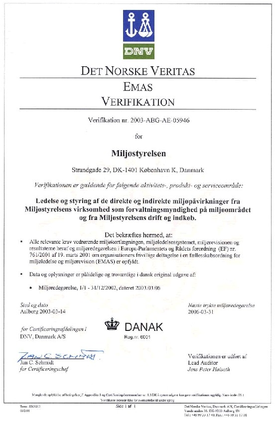 Emas Verifikation
