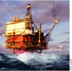 Billede af olieboreplatform