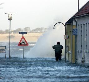 Oversvømmelse i bygade